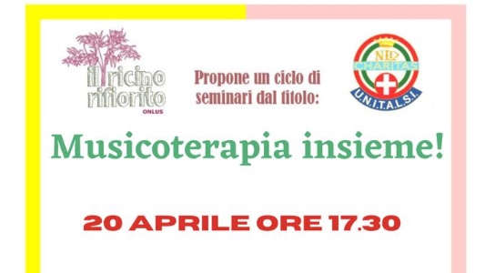 Salerno: giovedì 20 aprile primo incontro di ‘Musicoterpia insieme’