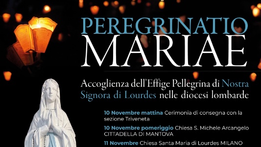 La statuta della Madonna di Lourdes arriva in Lombardia