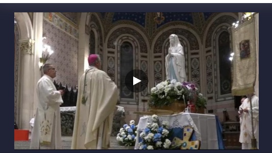 Al Tgr Rai Calabria la Madonna pellegrina di Lourdes arriva in duomo a Reggio