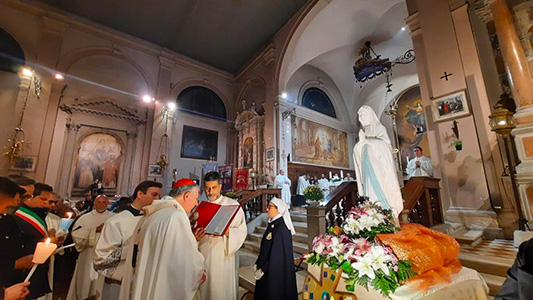 Triveneta: partito pellegrinaggio a Lourdes. Messa di apertura presieduta da Mons. Moraglia