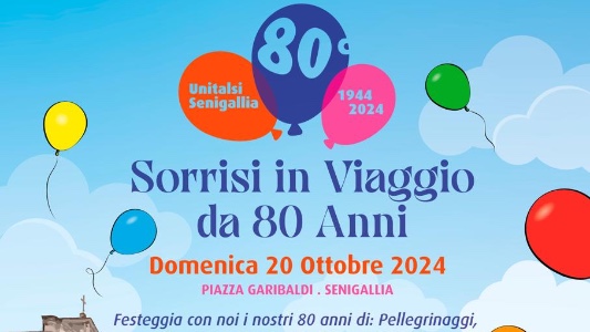 Domenica 20 ottobre festa per gli 80 anni dell’Unitalsi Senigallia