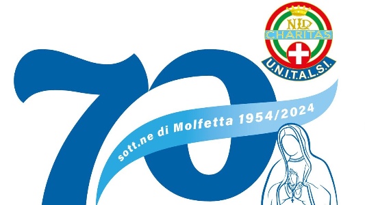 L’Unitalsi Molfetta fa 70. Messa con il Vescovo, una mostra e logo celebrativo