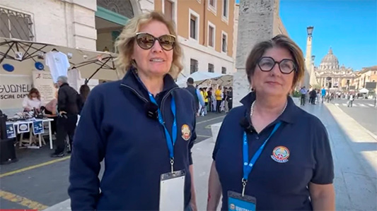 Giubileo della Disabilità: volontarie e stand Unitalsi in Via della Conciliazione