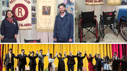 Unitalsi Reggio Calabria, il Rotaract Club porta il sorriso a teatro e la speranza a Lourdes