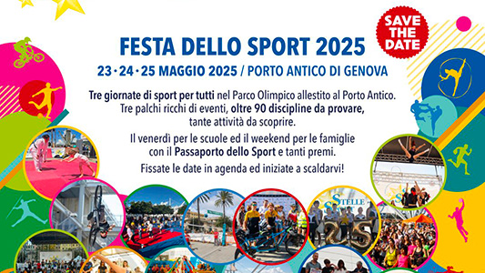 A Genova la Festa dello Sport. Vanni Oddera per l’Unitalsi Ligure