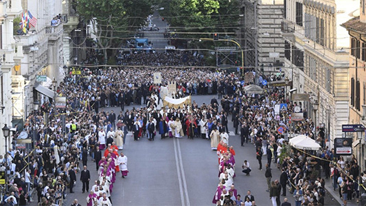 Domenica 22 giugno l’Unitalsi al Corpus Domini presieduta dal Papa Leone XIV