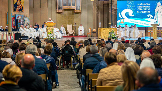 PN2025: primi arrivi a Lourdes in attesa della Messa di apertura