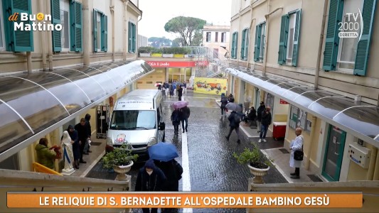 Unitalsi di Roma: a TV2000 le Reliquie di Santa Bernadette al Bambino Gesù