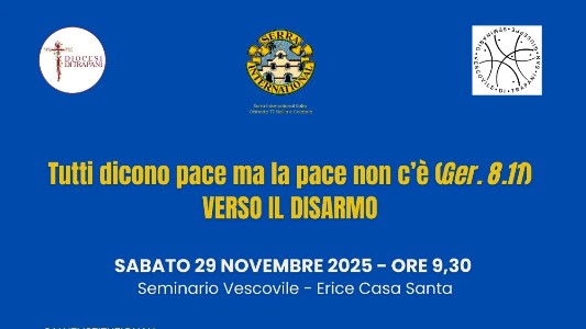 Sabato 29 novembre l’Unitalsi di Trapani al convegno sulla pace disarmata e disarmante