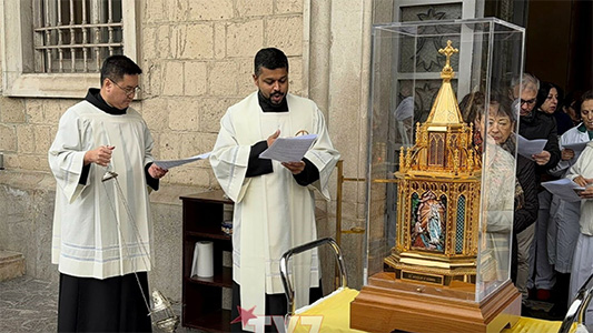 Accolte all’ospedale Fatebenefratelli di Benevento le reliquie di Santa Bernadette Soubirous