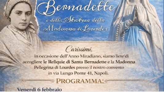 Unitalsi Napoli: venerdì a Secondigliano arrivano le reliquie di Santa Bernadette